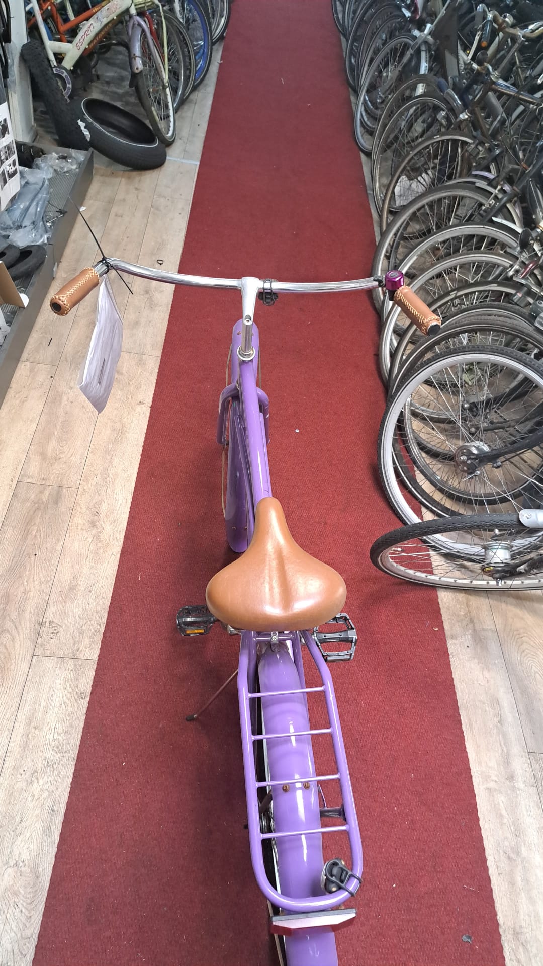 PURPLE Herenfiets + een maand garantie 45CM