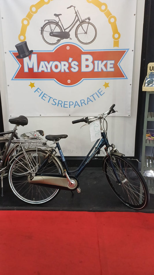 MC damasfiets 8 versneling met hydraulic rem  FR 53cm+een maand garantie