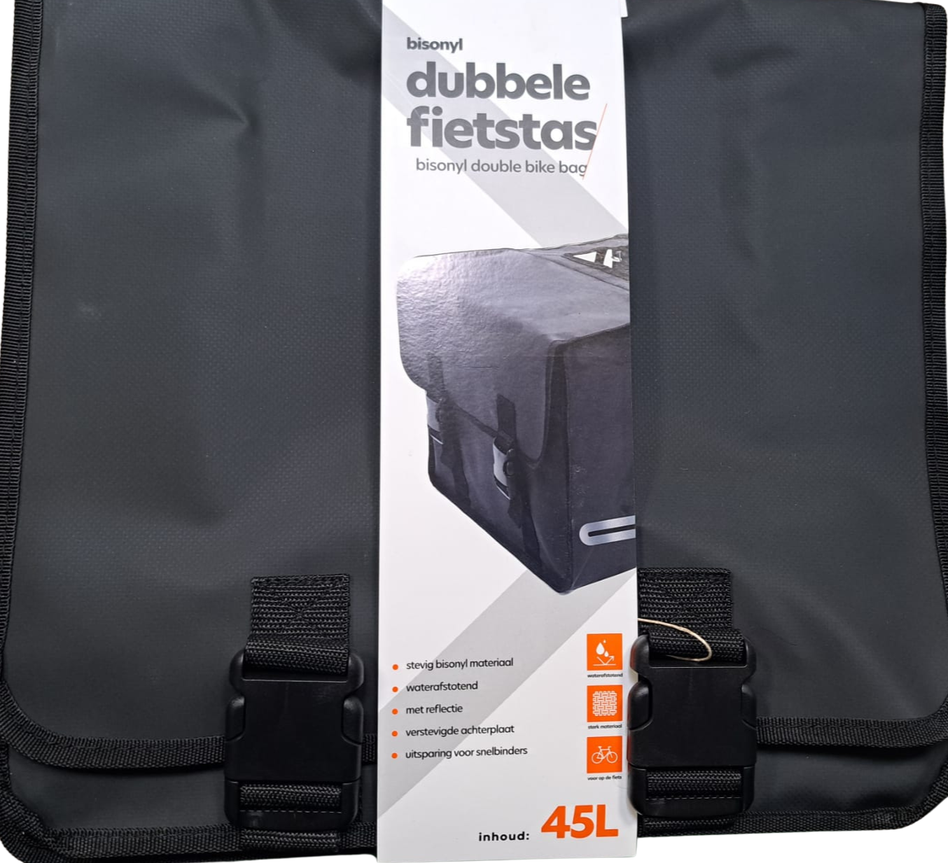 Dubbele Fietstas Bisonyl – 45L, Waterafstotend
