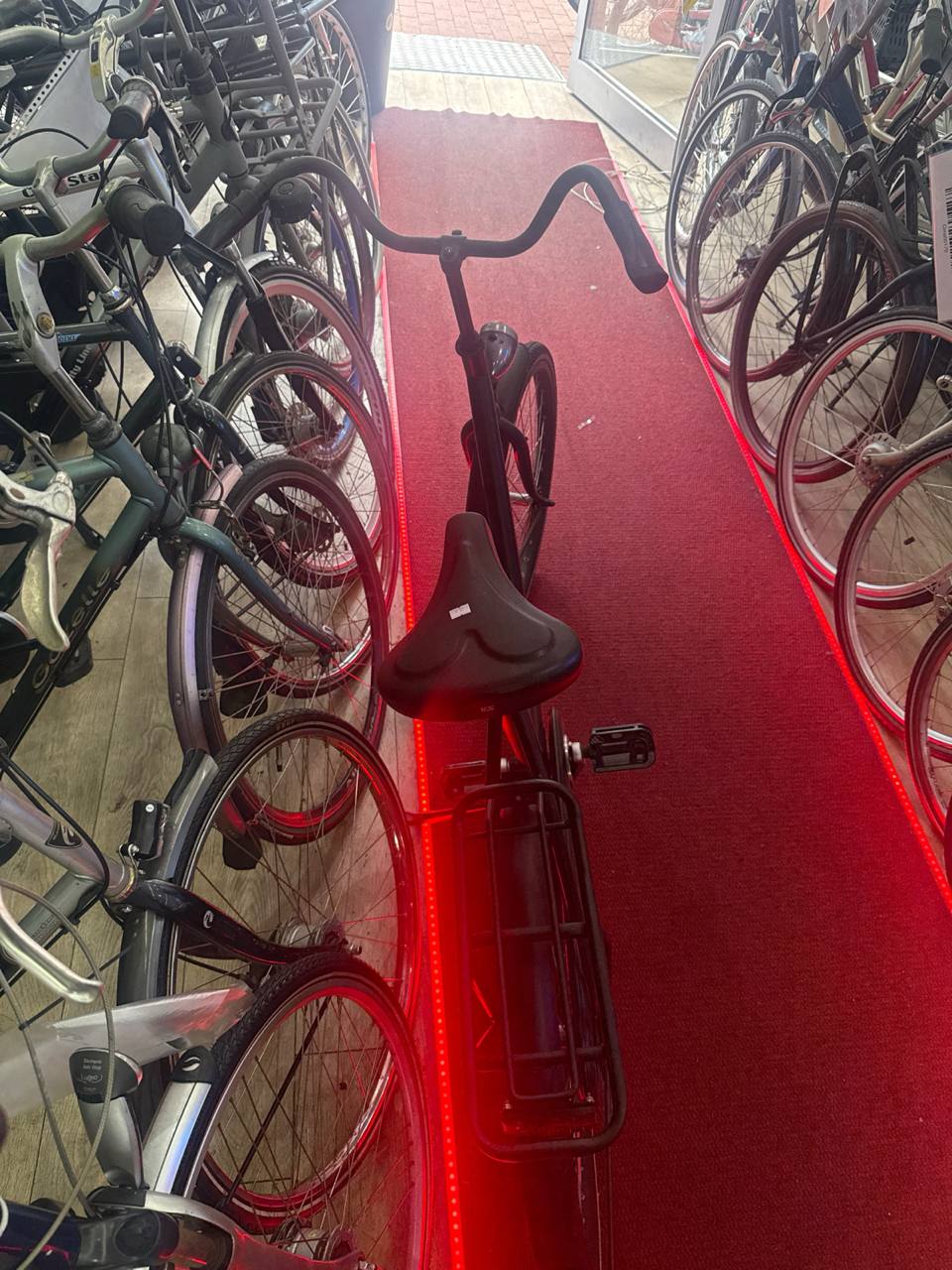 ZWART Omafiets + 1 maand garantie, 49 cm, 1 speed