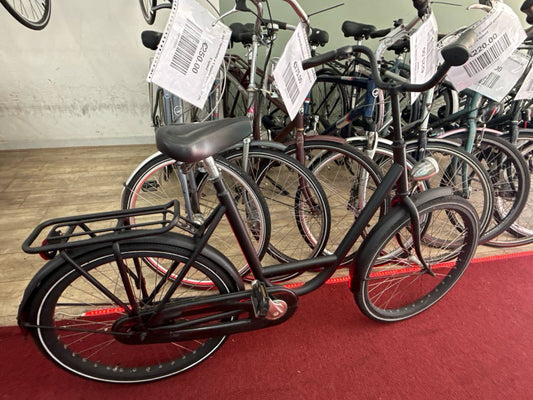 ZWART Damesfiets + 1 maand garantie, 52 cm, 1 speed