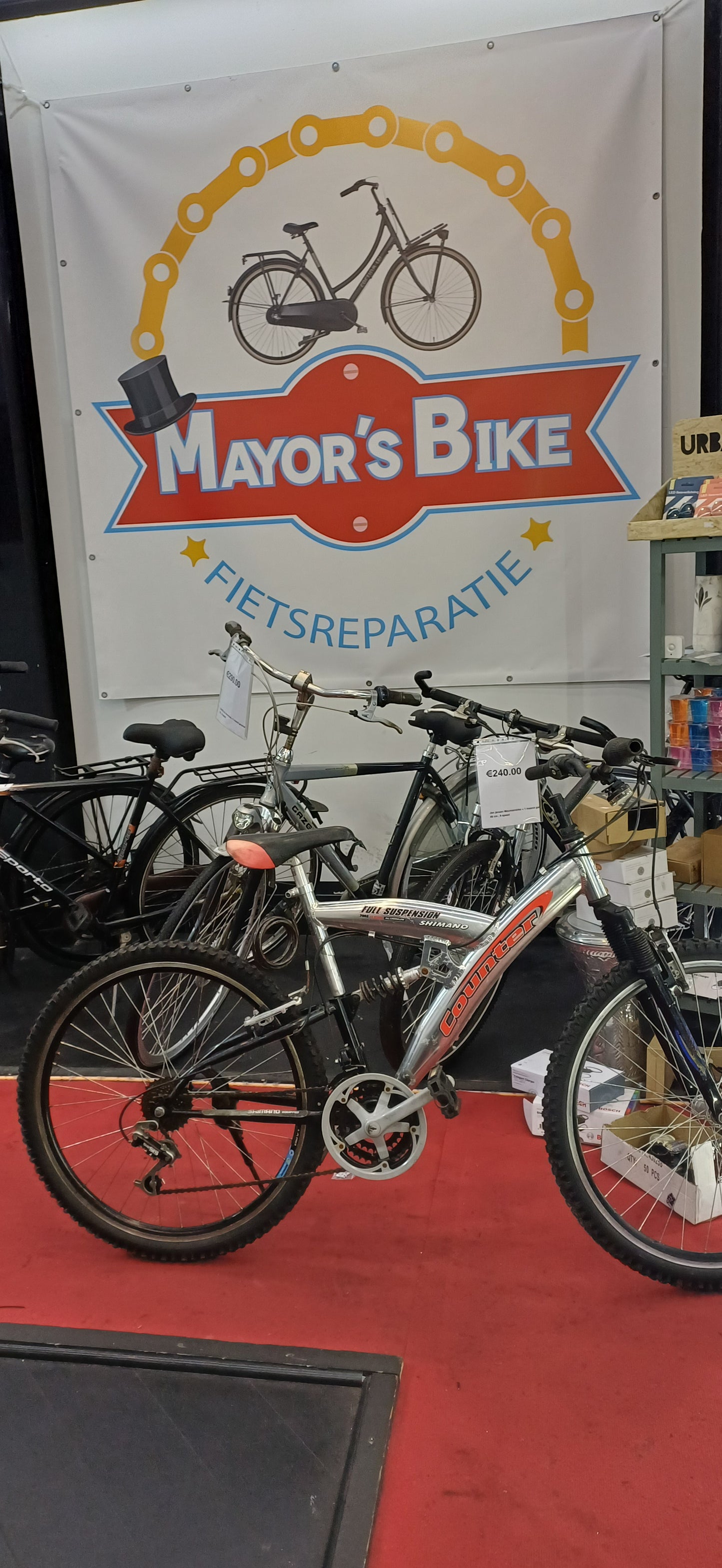 COUNTER Mountainbike + 1 maand garantie, 49 cm, 11 speed