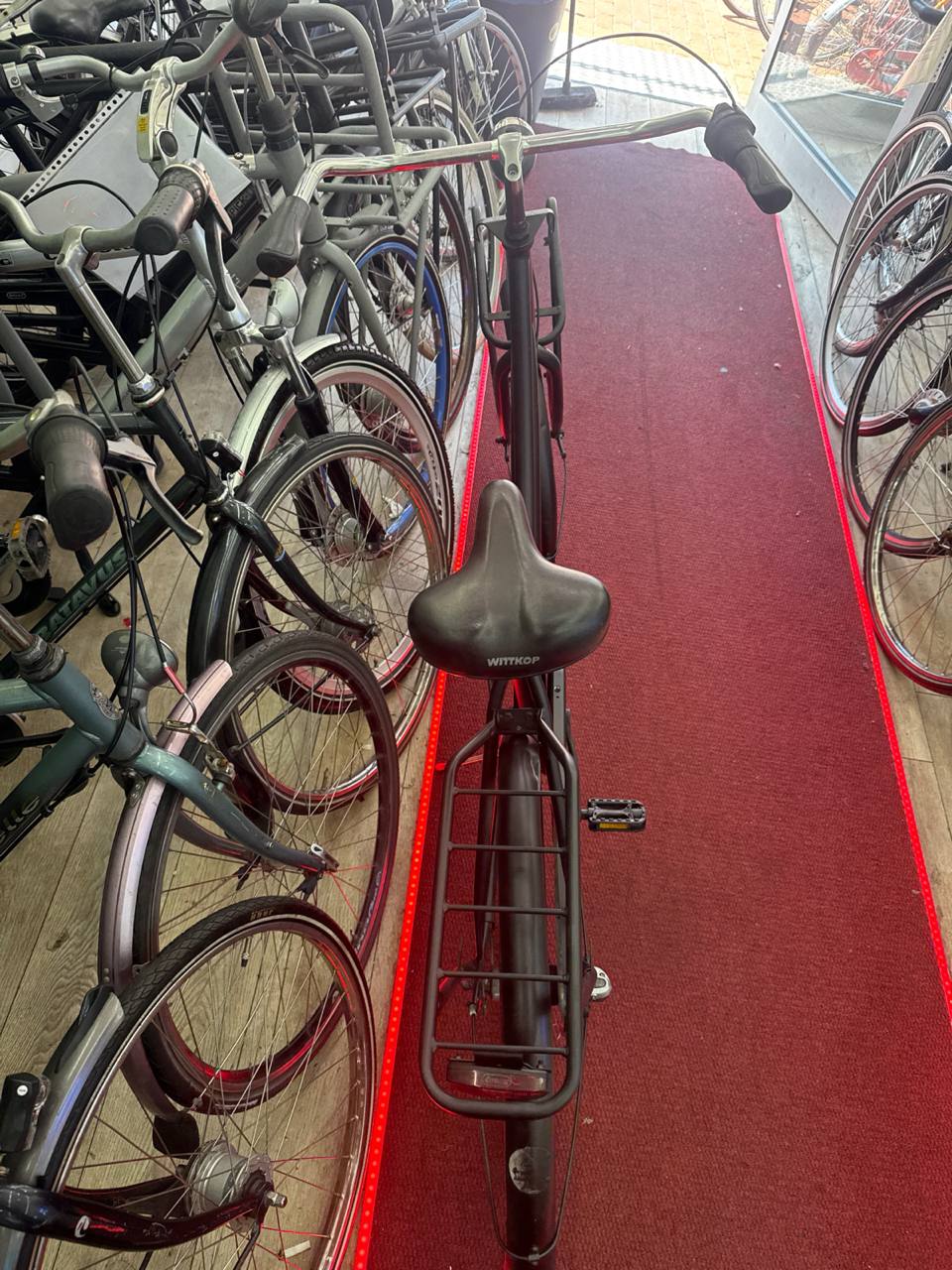 Zwart Omafiets + 1 maand garantie, 52 cm, 3 speed
