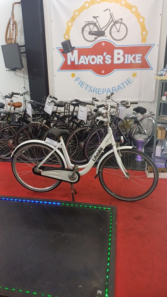 LIFEBIKE Damesfiets + 1 maand garantie, 57 cm, 3 speed