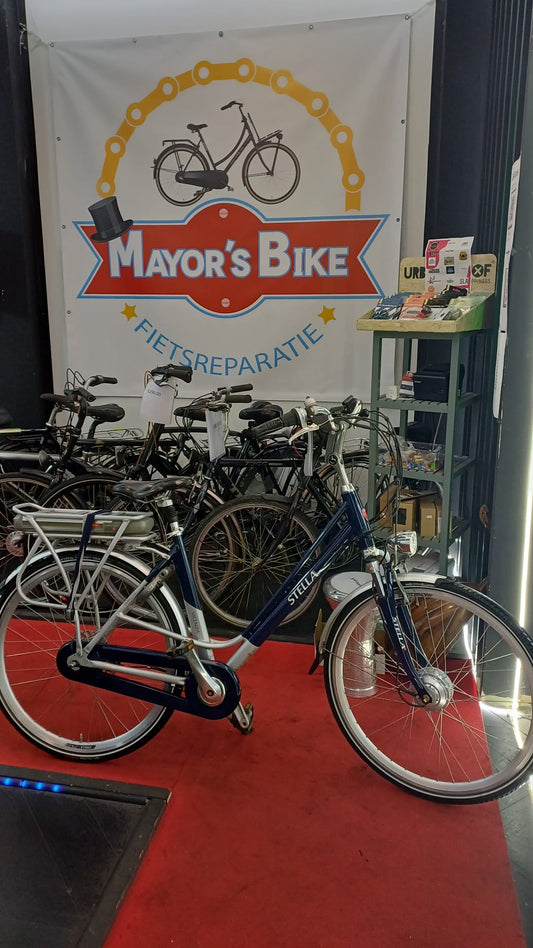 E-Bike STELLA dames fiets 7 versnelling met een mand garantie 54cm