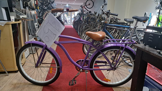 PURPLE Herenfiets + een maand garantie 45CM