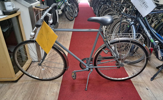 GRIJS Herenfiets + een maand garantie ,58CM