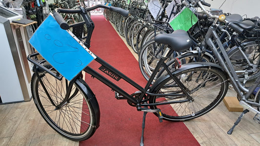 BLACK Omafiets + een maand garantie,54CM