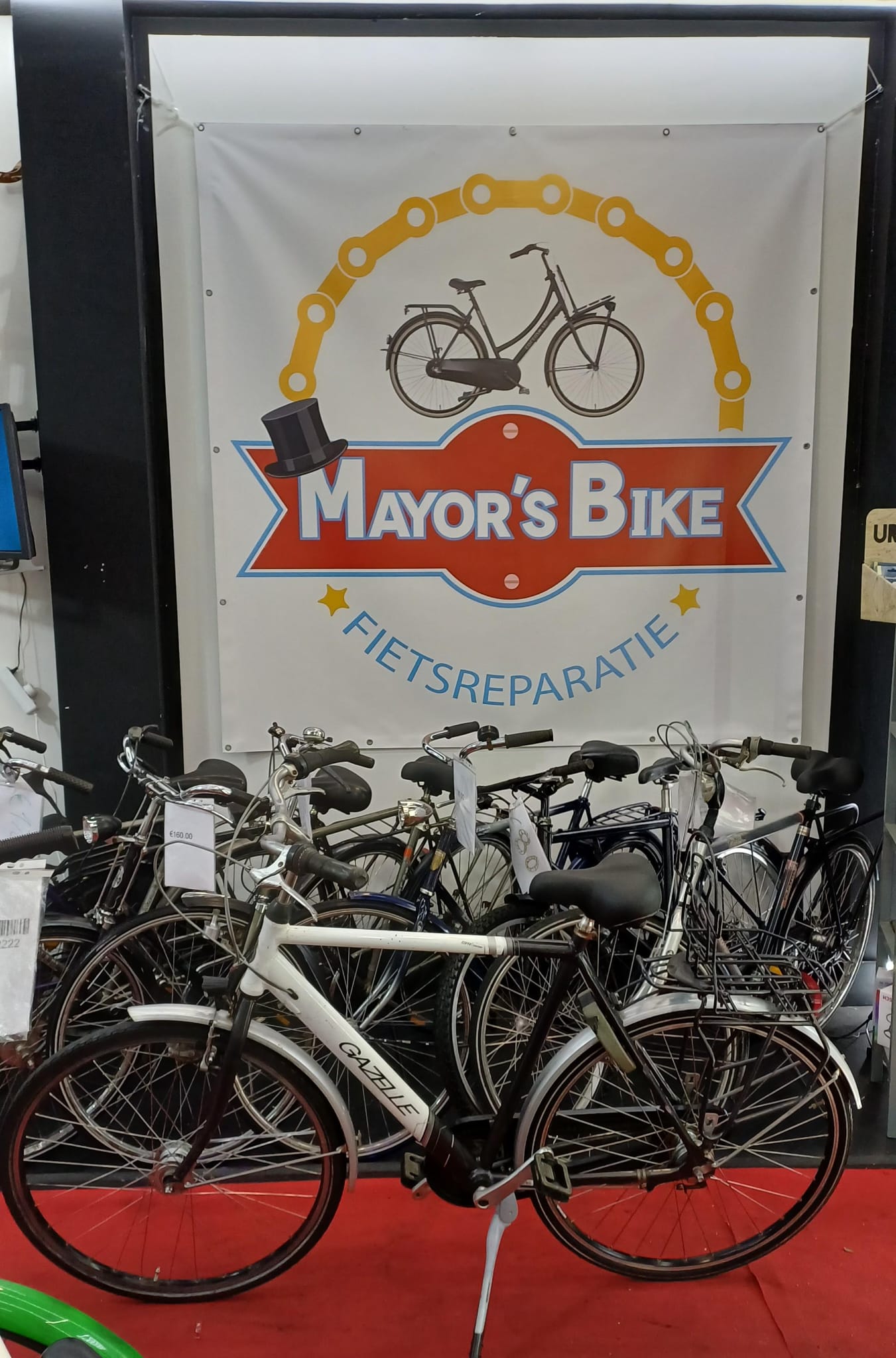 gazelle herenfiets 1 maand garantie{ terugtrap-61cm}