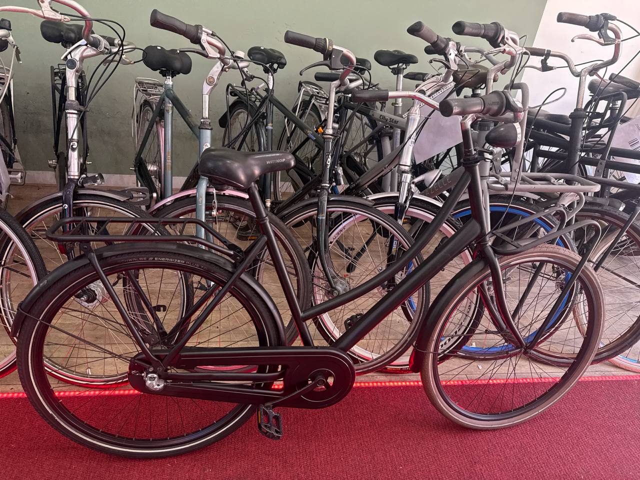 Zwart Omafiets + 1 maand garantie, 52 cm, 3 speed