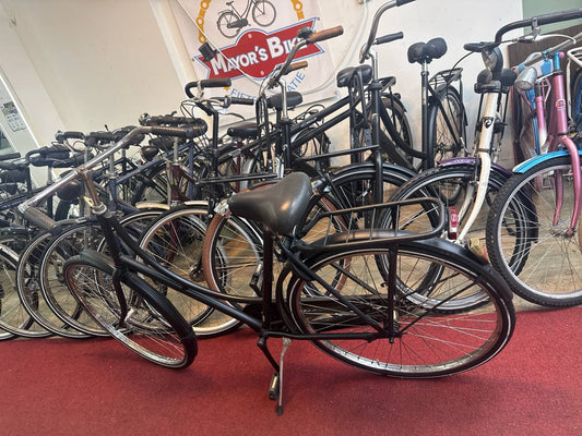 Zwart Damesfiets + 1 maand garantie, 47 cm, 1 speed